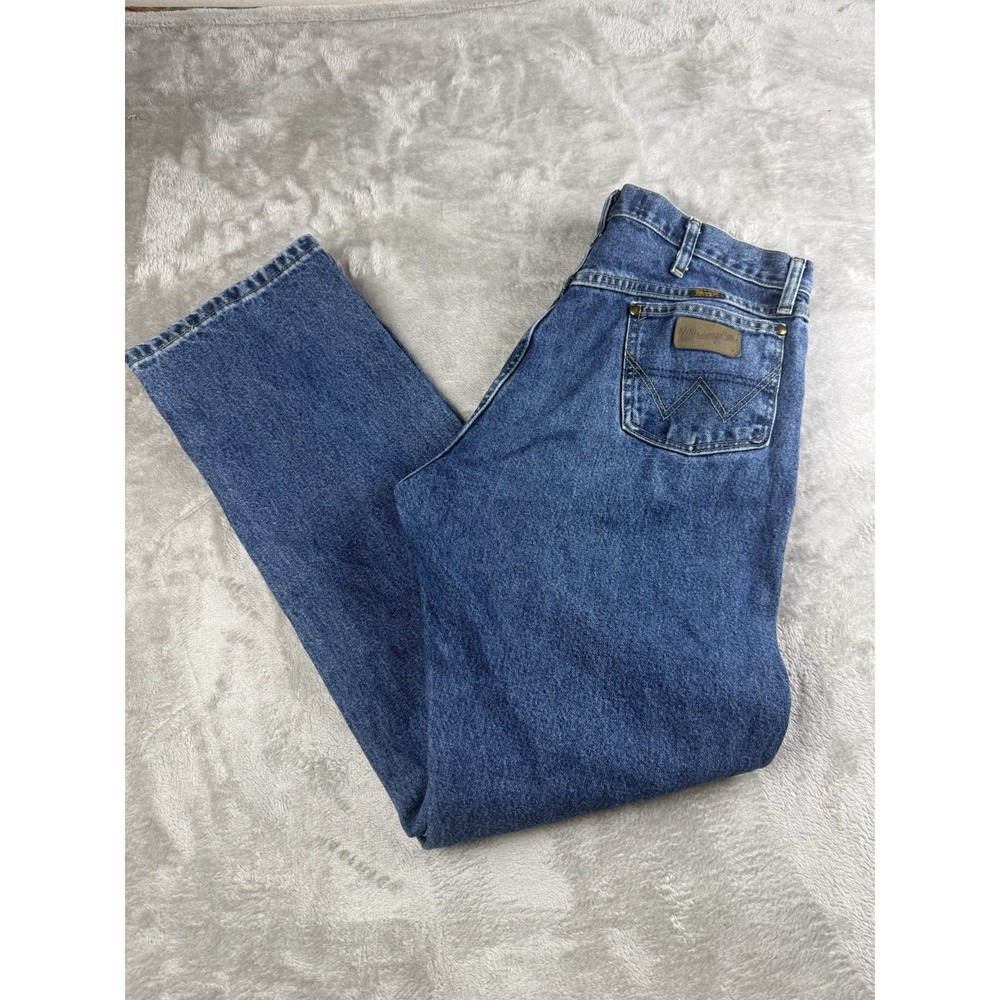Wrangler George Strait Collection Mens 40x30 Blue Denim Jeans Relaxed Fit